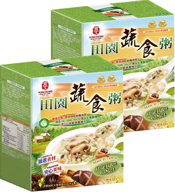 京工 田園蔬食粥, 96g, 2盒