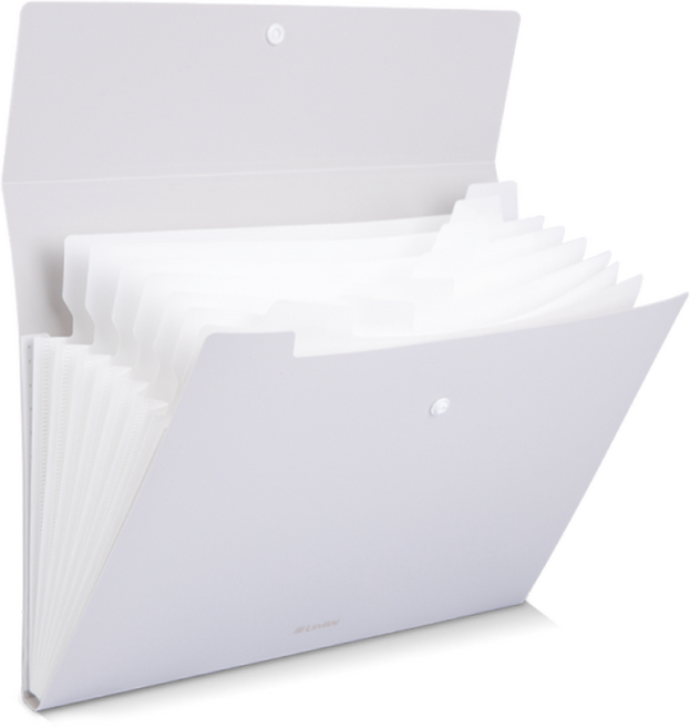 델리 8분류 인덱스 아코디언 파일, 파스텔그레이, 1개