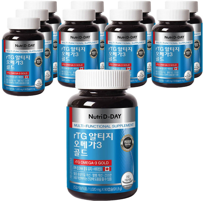 뉴트리디데이 알티지 오메가3 골드, 90정, 10개
