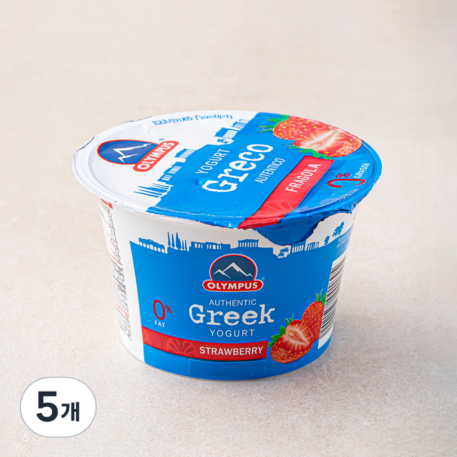 올림포스 딸기 그릭요거트, 150g, 5개