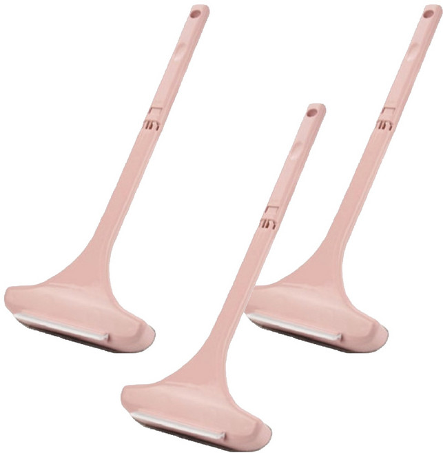 놀자리빙 스퀴지 겸용 방충망 청소솔, 연핑크, 3개