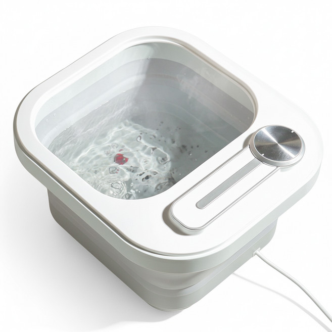 오아 버블풋 접이식 족욕기, OMS-024WH, 화이트