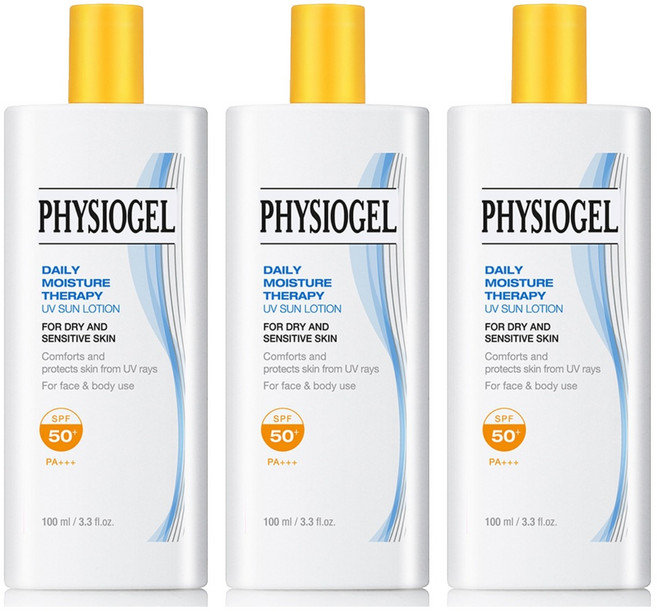 피지오겔 데일리 모이스쳐 테라피 유브이 썬 로션 SPF50+ PA+++, 100ml, 3개