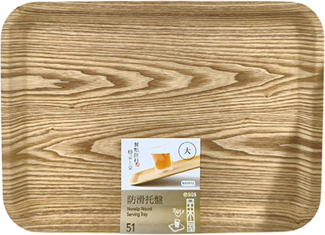 品木屋 原木防滑托盤 Nonelp Wood Serving Tray, 原木色, 1個