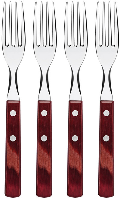 트라몬티나 폴리우드 테이블포크, 레드브라운, 4개