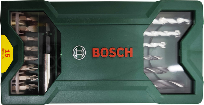 BOSCH 博世 台灣公司貨 X-line迷你套裝組, 鑽頭 + 螺絲起子頭, 1組