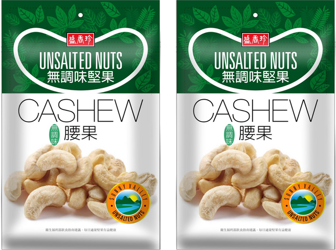 盛香珍 無調味腰果, 95g, 2包