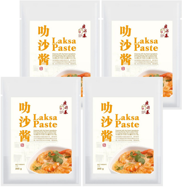 廣祥泰 叻沙醬, 200g, 4包