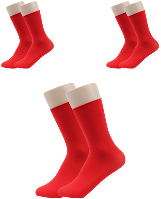 애니레그 발목이 편한 돌돌이 타입 앵클 컬러 양말 스타킹 60D 3종 세트