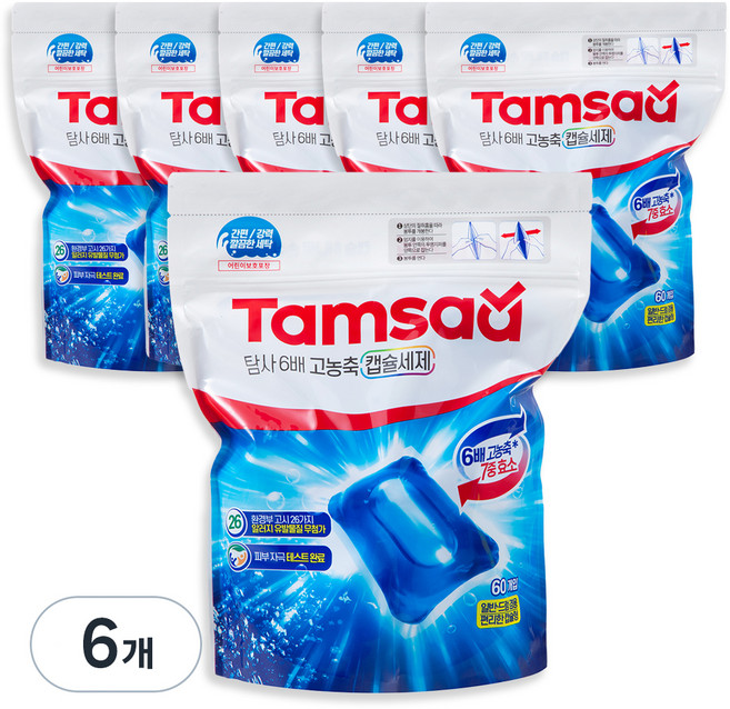탐사 6배 고농축 캡슐세제, 60개입, 6개