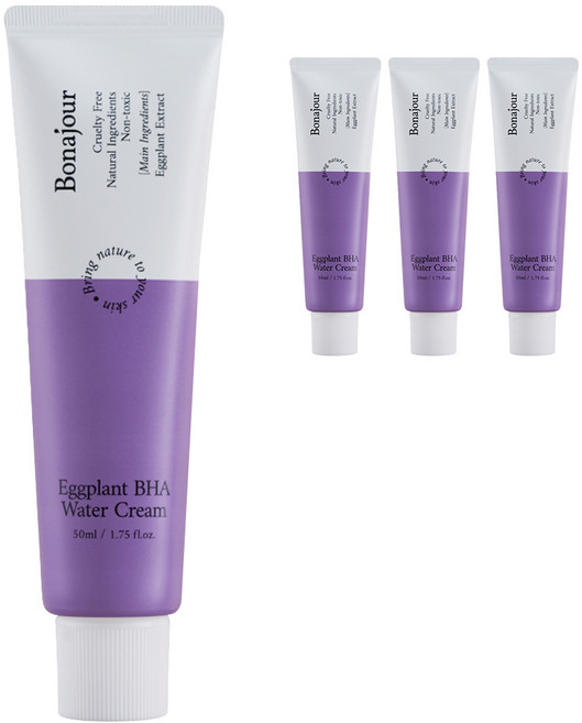 보나쥬르 가지 BHA 수분 크림, 50ml, 4개