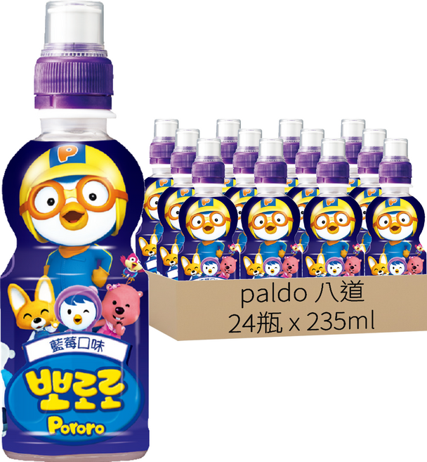 paldo 八道 乳酸飲 藍莓, 235ml, 24瓶
