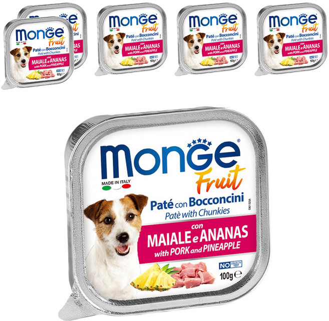 MonGe 瑪恩吉 倍愛滿滿 主食犬餐盒, 6盒, 100g