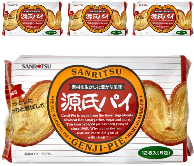 SANRITSU 三立製菓 源氏派 12枚, 120g, 4袋