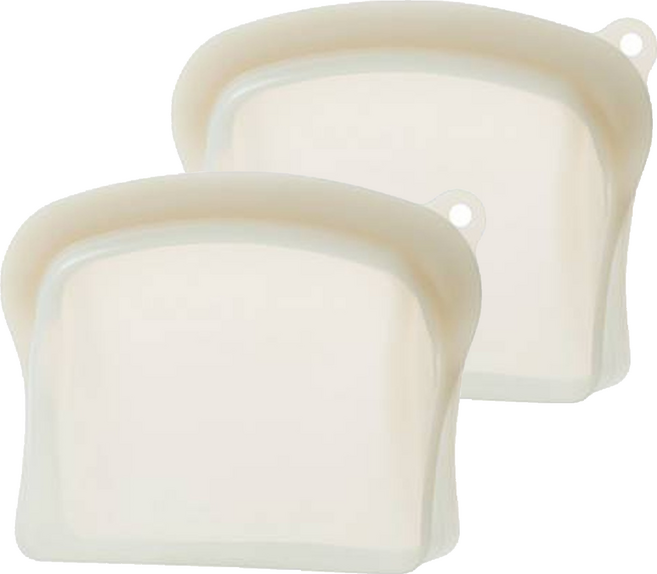 셰프토프 둥근 실리콘 지퍼백, 소, 1개입, 2개