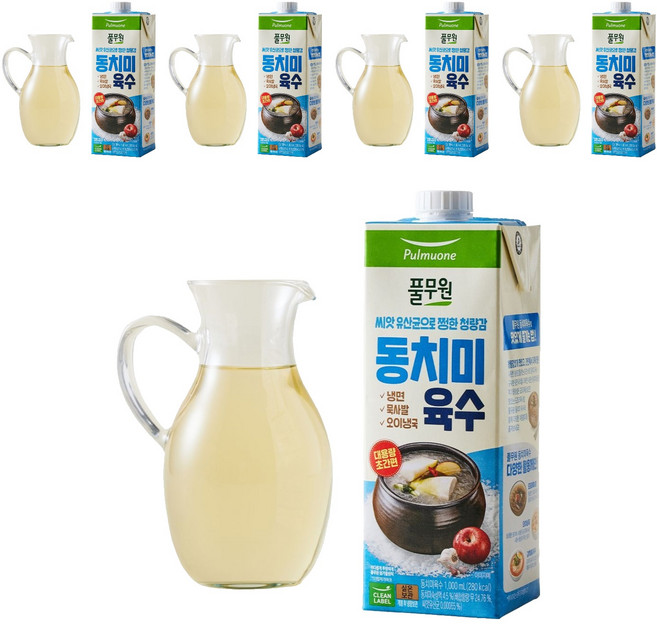 풀무원 동치미 육수, 1L, 5개