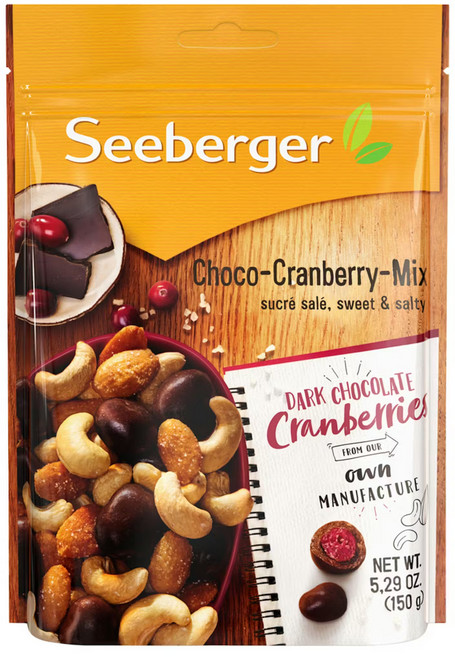 德國 Seeberger 蔓越莓可可球堅果, 150g, 1包