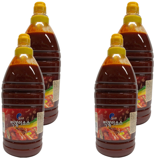 얼음골푸드 떡볶이소스, 2kg, 4개