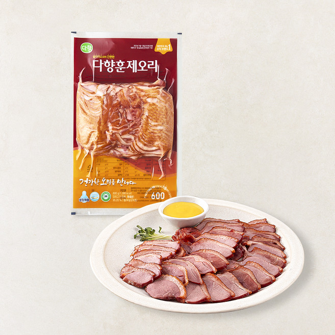 다향 훈제오리, 600g, 1개