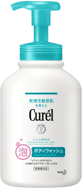 Curel 珂潤 低敏潤浸保濕沐浴慕絲, 480ml, 1瓶