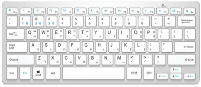 엔보우 N패드 라이트 블루투스 3채널 무선 텐키리스 키보드, 실버, NPAD-LIGHT