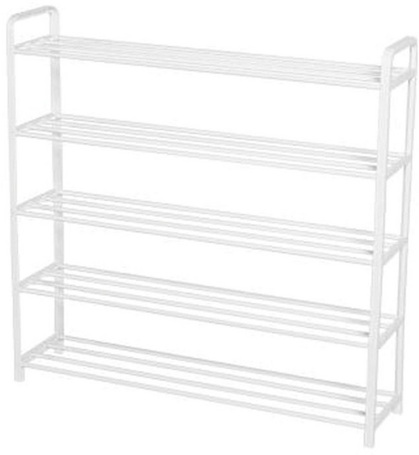 다용도 5단 신발 수납장, 화이트, 1개
