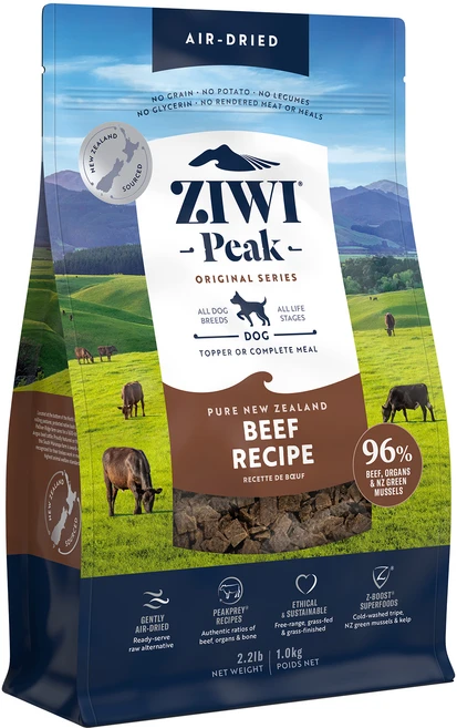 지위픽 전연령 강아지 에어드라이 건조사료, 소, 1kg, 1개 - 쿠팡