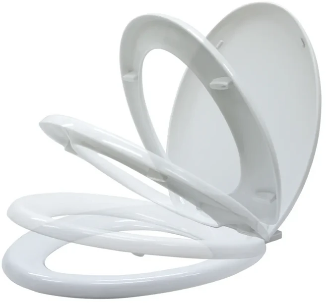 雙手萬能 全罩式靜音緩降快拆馬桶蓋 20652N 1.48kg, 白色, 1個