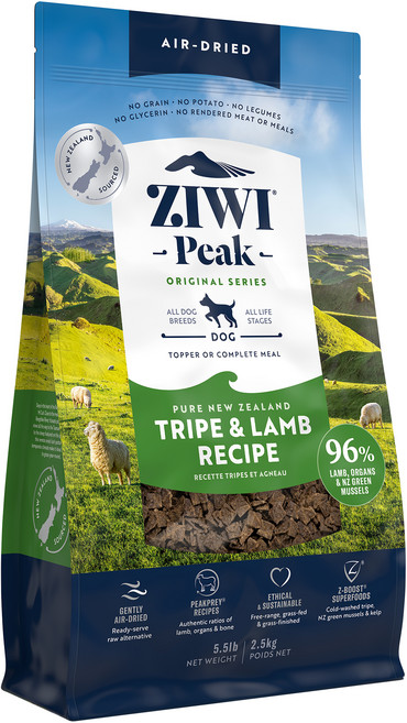 지위픽 전연령 에어드라이 독 건조사료, 트라이프+양, 2.5kg, 1개