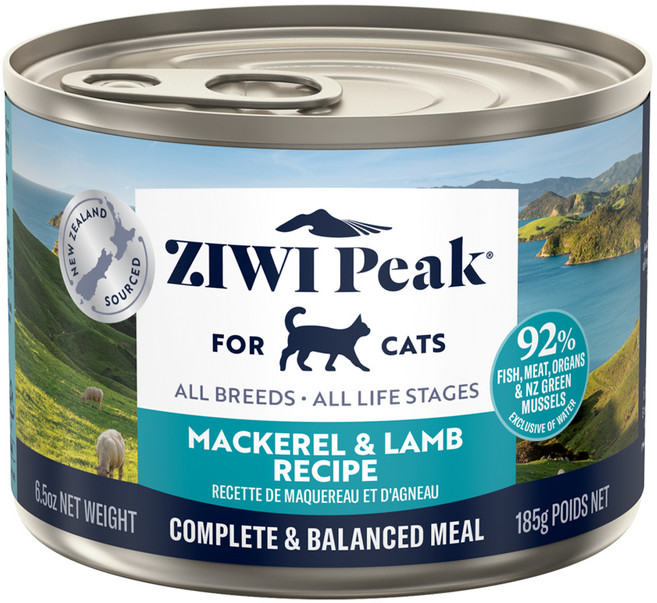 ZIWI Peak 滋益巔峰 經典系列 貓咪主食罐, 鯖魚羊肉, 185g, 1罐