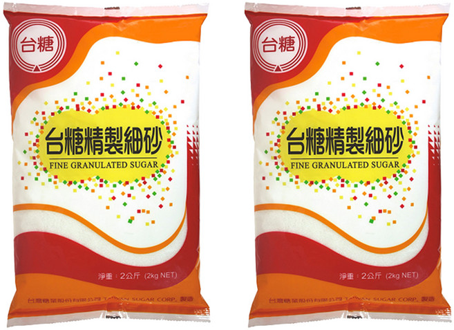 台糖 精製細砂糖, 2kg, 2包