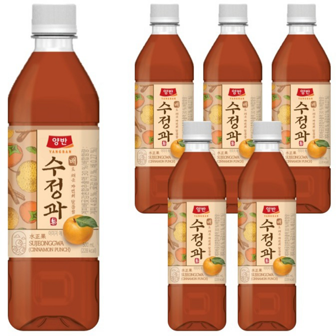 양반 배 수정과, 500ml, 6개