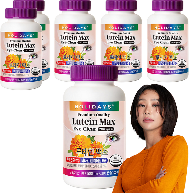 홀리데이즈 루테인 맥스, 210정, 6개