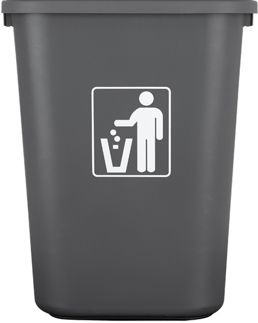 오피스 쓰레기통 45리터, 진회색