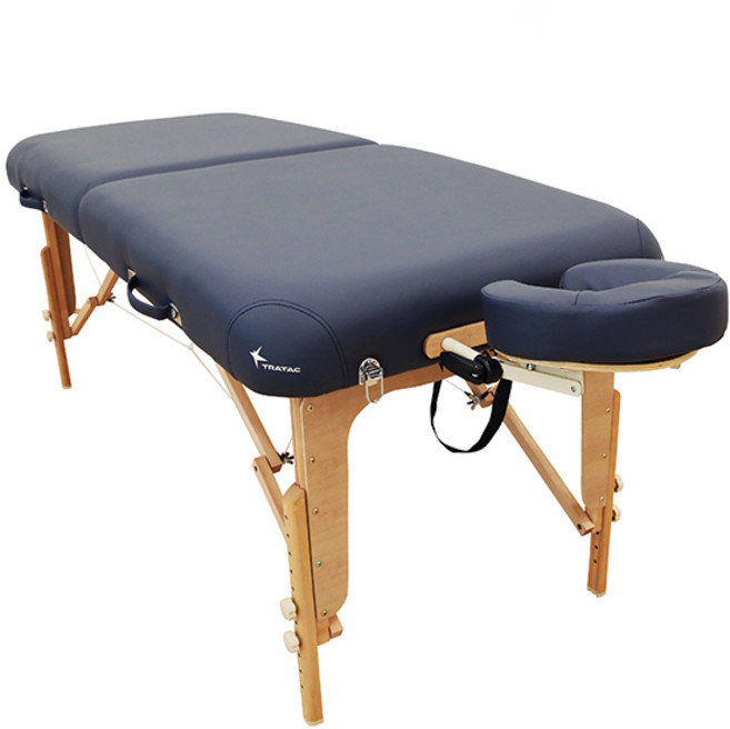 트라택 접이식 마사지 베드 프리미엄, 네이비