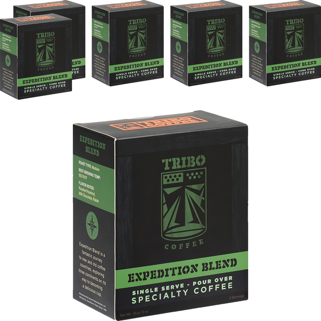 TRIBO COFFEE 遠征綜合 濾掛式咖啡, 11g, 5包, 6盒