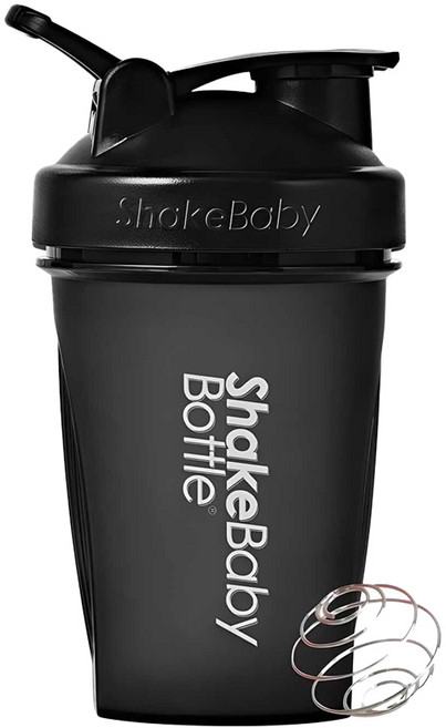 쉐이크베이비 보틀 쉐이커, 블랙, 600ml, 1개