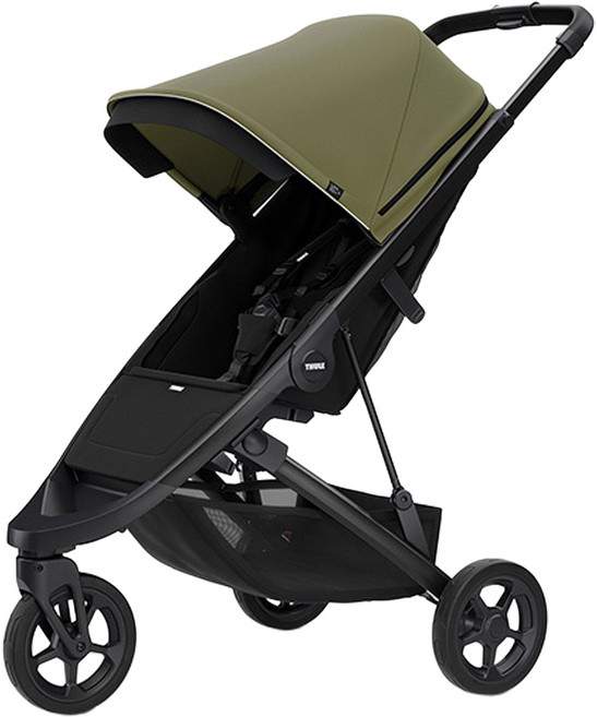 툴레 스프링 유모차, 블랙 프레임 + 올리브