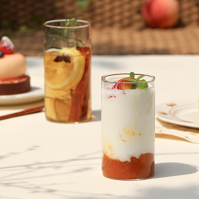 이우아여사 내열유리 스트레이트잔 330ml, 2개