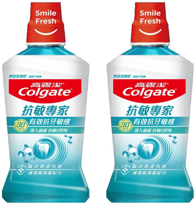 Colgate 高露潔 抗敏專家漱口水, 500ml, 2瓶
