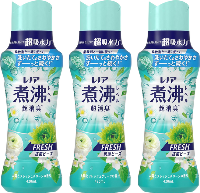 Lenor 蘭諾 煮沸衣物香香豆 綠色清香, 420ml, 1入, 3個