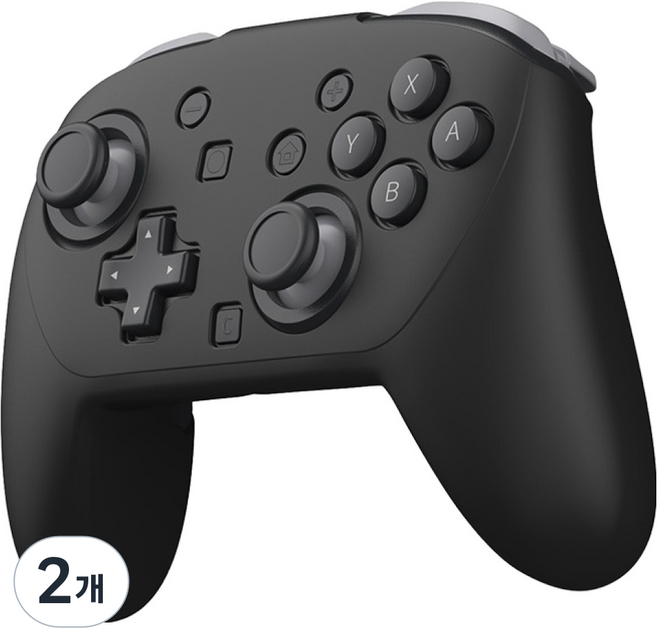 DOBE 닌텐도 스위치2 DOBE 프로콘2 실리콘 케이스, 2개, 블랙, TNS-5178