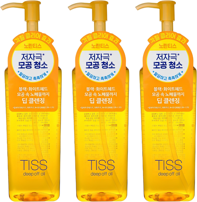 티스 딥 오프 클렌징 오일, 320ml, 3개