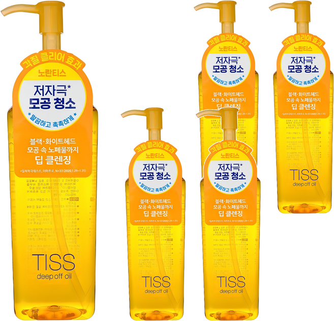 티스 딥 오프 클렌징 오일, 320ml, 5개