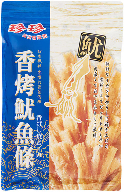珍珍 香烤魷魚條, 80g, 1包