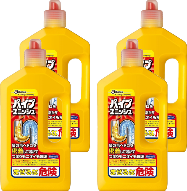 SC Johnson 莊臣 超濃縮強力消臭排水管道疏通凝膠清潔劑, 800g, 4瓶