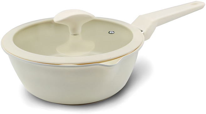 쿡앤쿡 인덕션 베로나 멀티플렉스 팬, 24cm, 크림아이보리, 1개