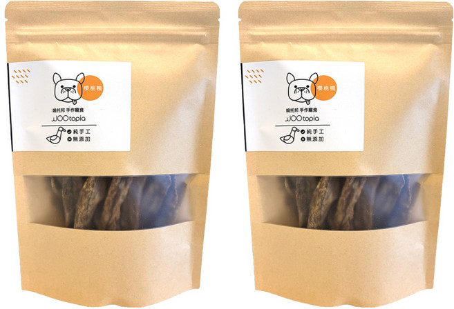 WOOtopia 嗚托邦 手作寵食, 櫻桃鴨, 100g, 2包