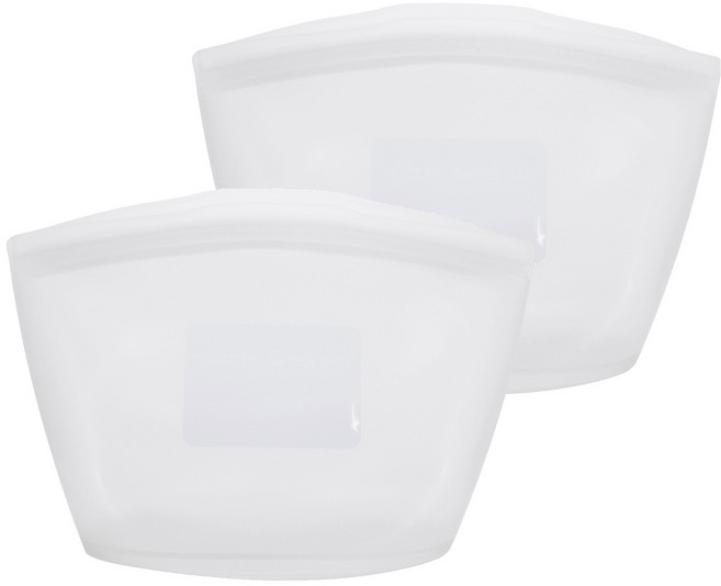 실리팟 프리미엄 실리콘 지퍼백 네츄럴 L, 2개, 1.5L