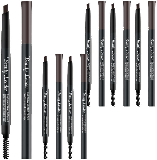 뷰티리더 아이브로우 스케치 펜슬 0.35g, 04호 흑갈색, 6개